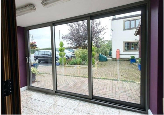Soundproof Aluminium Lift And Slide Patio Doors , Aluminium Section Sliding Door