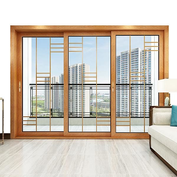 熱壊れ目アルミニウム スライディング・ドアのアルミニウム フレームを持つ3トラック スライディング・ドア