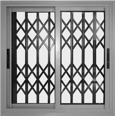 1.0mm - 2.0mm黒い灰色アルミニウム滑走のWindowsはハンドルが付いている蝶番を修理した