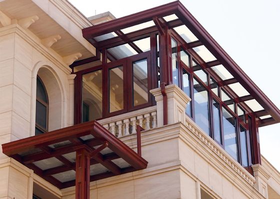 1.5mm ISOアルミニウム日曜日部屋の設計ウィンターガーデン ガラス部屋の家のバルコニーKLUK