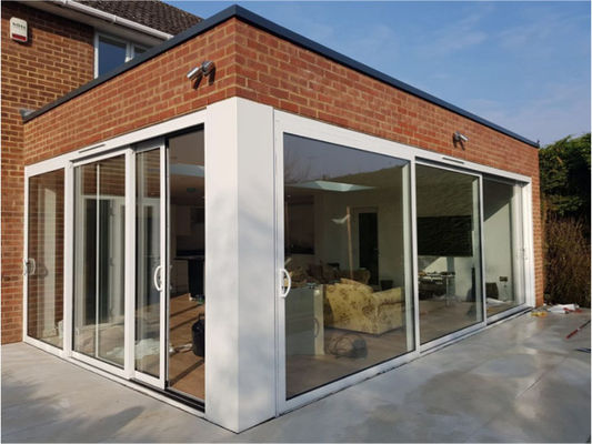 Soundproof Aluminium Lift And Slide Patio Doors , Aluminium Section Sliding Door